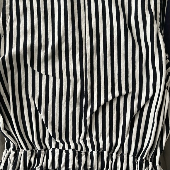 MDS Stripes M Amanda navy-White striped shorts Romper - Picture 12 of 14